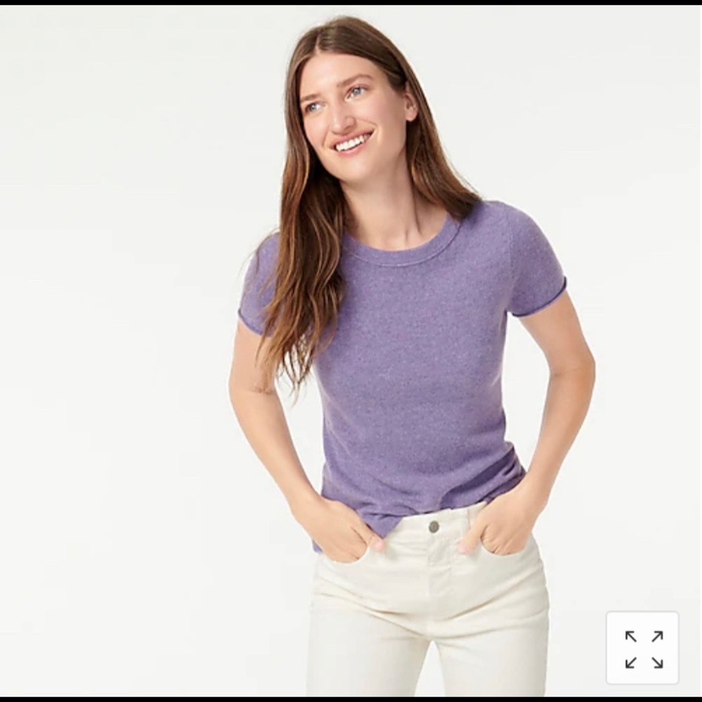 NWT J. Crew Cashmere Sweater Short Sleeve …